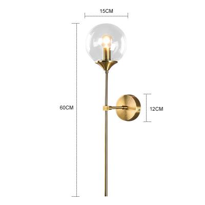 China Modern Modern Home Glass Lamp Wall Lamp Indoor Lighting Nordic Sconce for sale