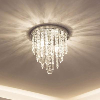 China Small Contemporary Ceiling Lamps Luxury Crystal Ceiling Lights Hotel Corridor Aisle Home Decor for sale