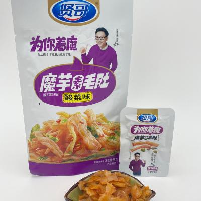 China Healthy Snacks Which Sell Well In China Products Vegetarian Mao Belly Kimchi Taste 58g Konjac Spicy Strip for sale