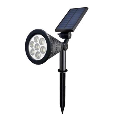 China Outdoor Waterproof Light Sensor 7 Led RGB Solar Colorful Decoration Lawn Light for sale