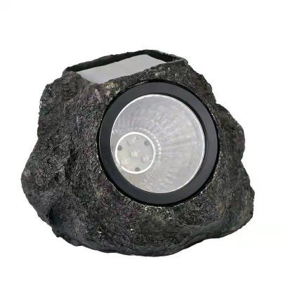 China GARDEN outdoor led rock lamp 4 led landscape stone garden solar lawn light for sale