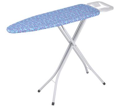 China Europe Height Adjustable Foldable Ironing Board Steam Iron Rest with 100% Cotton Cover for sale