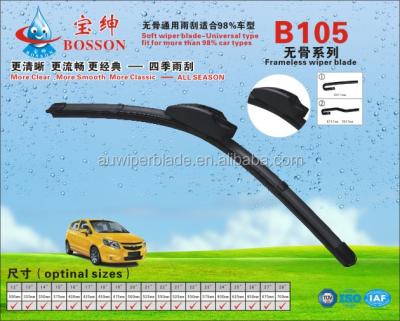 China bosch Frameless type soft wiper blade left hand drive buses for sale 12-28 for sale