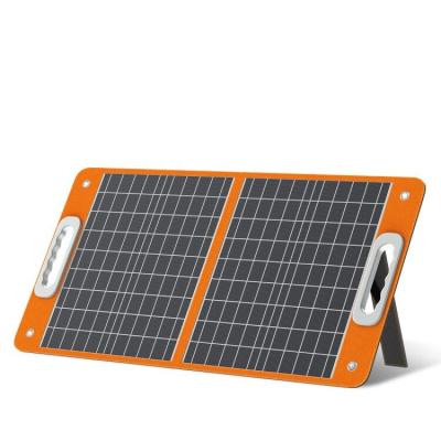 China Eco-Friendly Foldable High Efficiency 60W 18V Mini Solar Power System Foldable Outdoor Solar Panel Backup Generator for sale