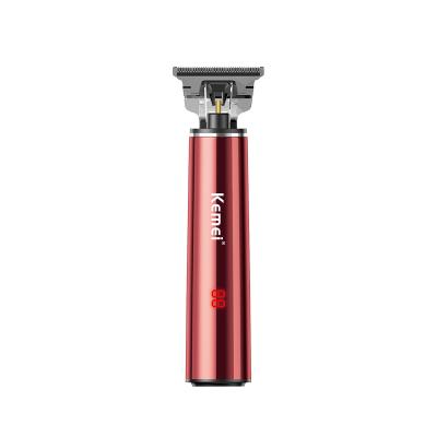 China Kemei km-3800b Outdoor Professional Trimmer LCD Display Clipper USB Hair Trimmer Refill Trimmer for sale