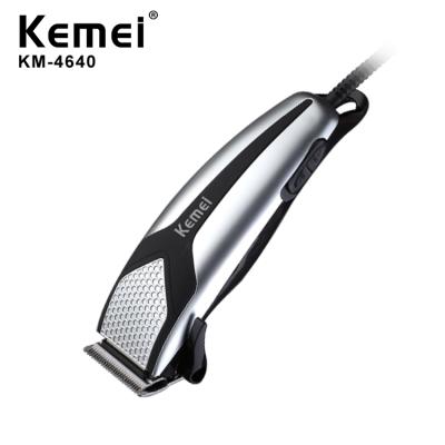 China Hotel Kemei KM-4640 12w Electric Hair Clipper With Line Shaving Knife Clipper Electric Kids Home Adult EU Plug for sale