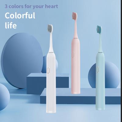 China Kemei Km-Ys701 Rechargeable Pink/Blue/White Smart Teeth Whitening Rechargeable Electric Toothbrush Toothbrush for sale