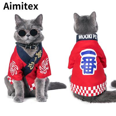 China Stocked Aimitex Clothes Japanese Factory Wholesale Sushi Kimono Dog Clothes for sale