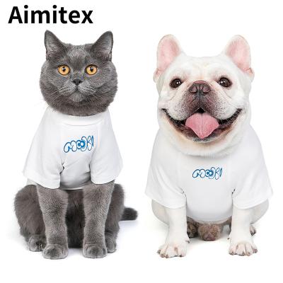 China Wholesale Stocked Aimitex Pet 3D Printing Elephant T-shirt Fashion Print Pet Clothes Cat Puppy Clothe for sale