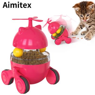 China Stocked Hot Selling Aimitex Amazon Run Cat Tumbler Tumbler Treat Toy Interactive Fortune Tumbler Teaser Ball Toy for sale