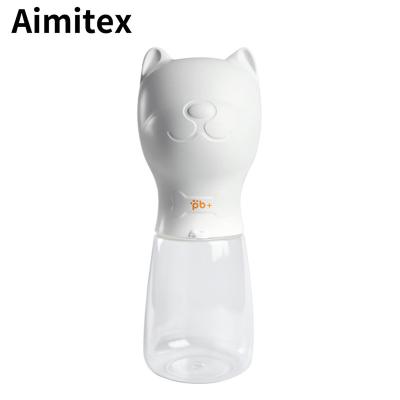 China Aimitex Outdoor Portable Cute Viable Dog Water Bottle Travel Pet Drinking Bottle For French Bulldog for sale