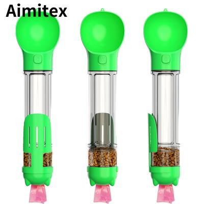 China Successful New Design Sustainable Dog Travel Portable Aimitex Amazone Pet Water Bottle Pooper Scooper Dog Drink Bottle for sale