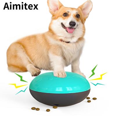 China Aimitex New Squeaky Rise Food Automatic Pet Feeder Dog Toy Set Stocked Feeding Dog Toy for sale