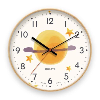 China New Design CLASSIC 12 Inch Children Plastic Cartoon Clock for sale