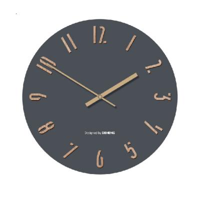 China Large 16inch 3D Metal Wall Clock Creative Oversized Number Home Decor 3D Wall Clock for sale