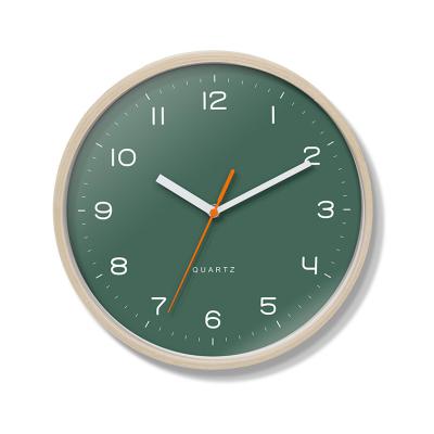 China Deheng KOREAN 10 inch bent wooden frame wall clock for home decoration for sale