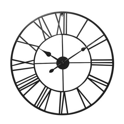 China Europe 2021 Hot Sale 24 Inch Classic Round Large Gear Antique Decorative Metal Home Shaped Wall Clock for sale