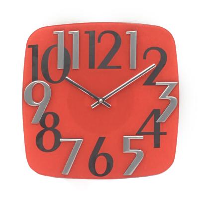 China GIVE INSTRUCTIONS 12 inch Modern Black and Silver Index Decorative Wall Clock for sale