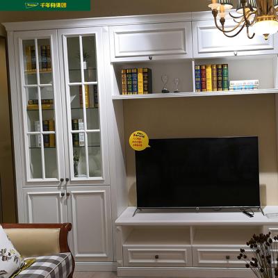 China PANEL OEM Best Selling Service Customized White Color Standard Size Book Shelves Cabinet Closet Bookcase With Doors For Living Room for sale