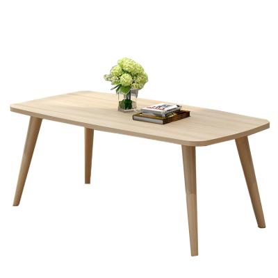 China Seller Modern Northern European Good Style Wooden Coffee Table Designs KD in Solid Maple with Veneer Top Living Room Furniture for sale