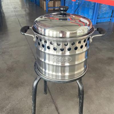 China Amazon SSM modern top selling silver shinny stainless steel super pot with cover boiling water for sale