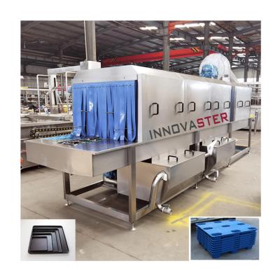 China High Pressure Hot Water Cleaning Machine for Trays/Crates/Containers Plastic Material for sale