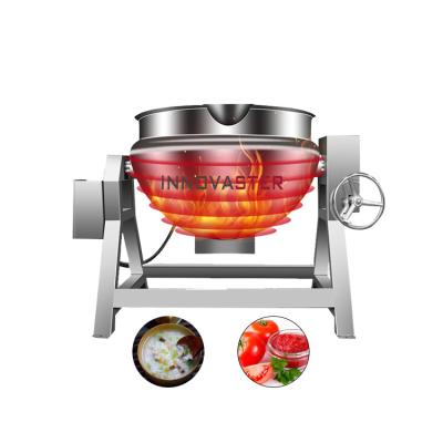 China Cooking Equipment 500L Stainless Steel Mixer with Electric Tilting System and Agitator for sale