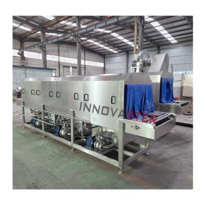 China Silver Industrial Turnover Chicken Plastic Crate Washing Drying Machine for Restaurant for sale