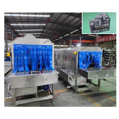 China Pallet Washing SUS304 Stainless Steel Commercial Box Washer Automatic Washing Machine for sale