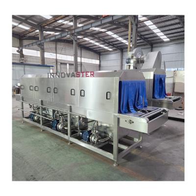 China Industrial Washer for Tunnel Type Food Tray Plastic Basket Bread Baking Chicken Crate for sale