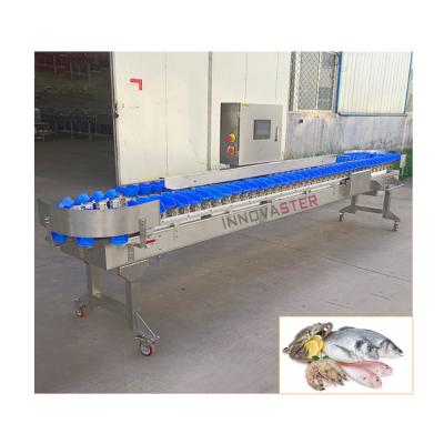 China Smart Shrimp Crab Seafood Weight Sorting Machine with 2500W Food Industry Equipment for sale