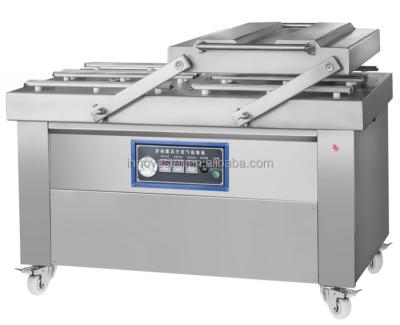 China Consumption Full Stainless Steel Double Vacuum Chamber Packing Machine for Food Shops for sale