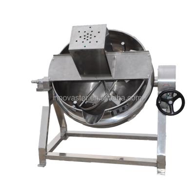 China Stainless Steel Bean Paste Sauce Cooking Kettle for Manual Agitator Fry Wok Machine for sale