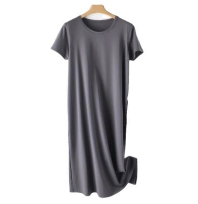 China Thermal Customized Knitted cotton Fabric Pure Color women's sleepwear Homewear High Quality Clothing plus size women's sleepwear for sale