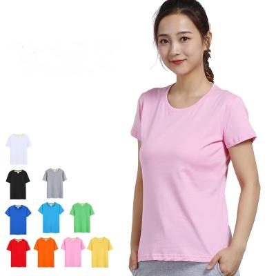 China Anti-wrinkle Custom logo gym plain womens crop t shirt high quality t shirt women supplier Printing heavyweight plan t shirts for sale