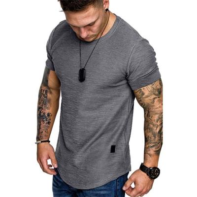 China Anti-wrinkle Custom Logo Hot Sale Cotton Plain Plus Size Sports Jogging Men's T-shirt Summer Best Quality Cloth T-shirt for sale