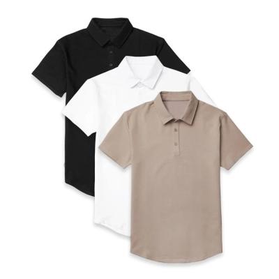 China Anti-wrinkle New Spring Men's Polo Shirts Men's High Quality Solid Color Polo Shirts Unisex Solid T-shirt for sale