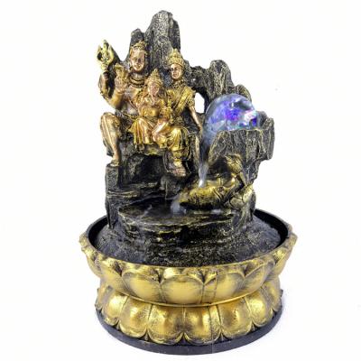 China India Indian Buddha statue resin fountain opens gifts indoor office factory furnishings water feng shui decoration direct sales for sale