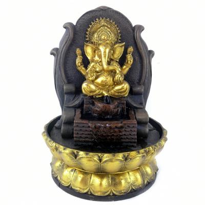 China India Resin Fountain Table Decoration Small Buddha Statues In India Featured With Water Working Artifacts As Gifts for sale