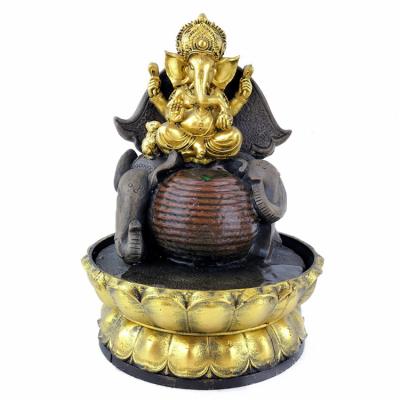 China India Resin Indian Fountain Tabletop Decoration Like Buddha Statues Running Water Crafts Featured Gifts for sale