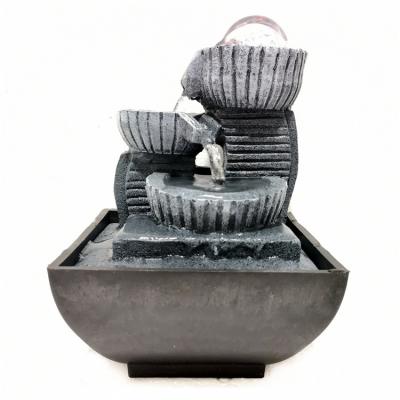 China China Fountain Indoor Decorative Miniature Landscape Fountain Feng Shui Desktop Fountain 13021 for sale