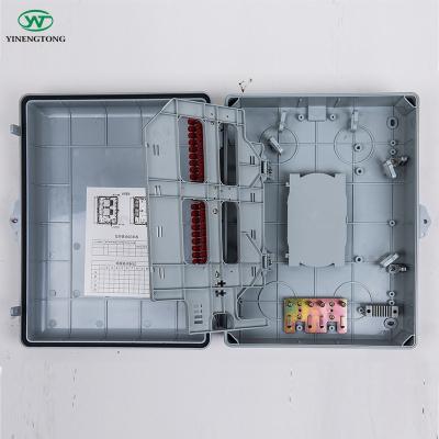 China Customization Low Price Waterproof Dustproof Customized ABS Waterproof Fiber Optic 48 Termination Left Box For Outdoor for sale