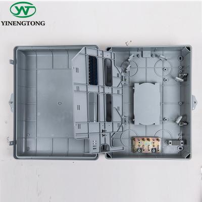 China Customized good price 24 core ABS waterproof dustproof wall mount fiber optic termination ftth box for sale