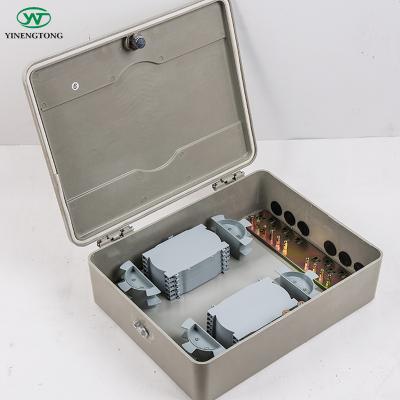 China Low price waterproof dustproof IP55 65 ftth SMC fiber terminal distribution box 96 core waterproof outdoor cable box for sale