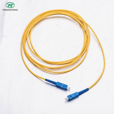 China FTTH FTTB FTTX Network High Performance Single Mode Fiber Optic Cable Patch Cord With SC/UPC Connectors for sale