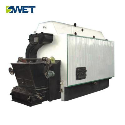 China Longitudinal 1 / 22 / 50 Ton Compact Structure Boilers Steam Wood Pellet Burner Boiler for sale