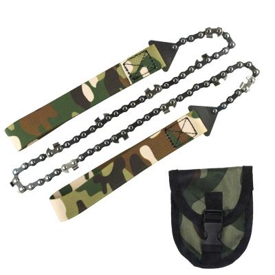 China China Import Wood Survival Pocket 34 Direct Outdoor Chain Links 11 Blades Camouflage Chainsaw for sale