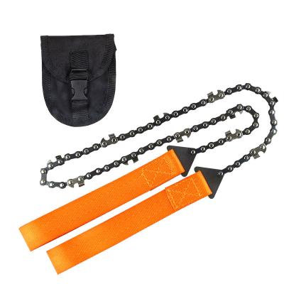 China Camping Wood Handheld Instrument Survival Folding Cutter Sharp Tool Chainsaw With Bag For Tree Trimming for sale