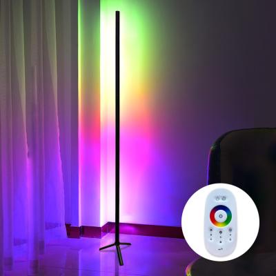 China Modern Multi Changing Effects 16 Million Colorful RGB Dream Colors Corner Remote LED Street Light RF Lamp Floor for sale