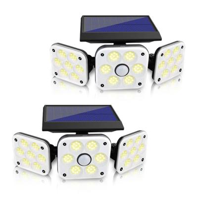 China High Brightness Solar Garden Outdoor Security Garden Lights Outdoor Waterproof Motion Sensor Three Modes Solar LED Street Light for sale